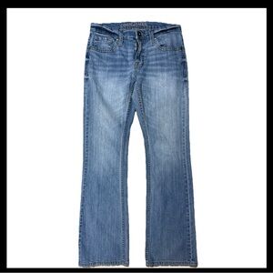 Cody James Mens Jackson Slim Straight Stretch Denim Jeans Sz 30Wx32L Light Blue